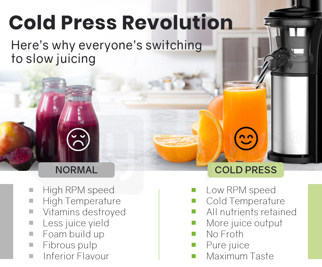 NNEMB Cold Press Slow Juicer with Sorbet function-Whole Fruit Chute