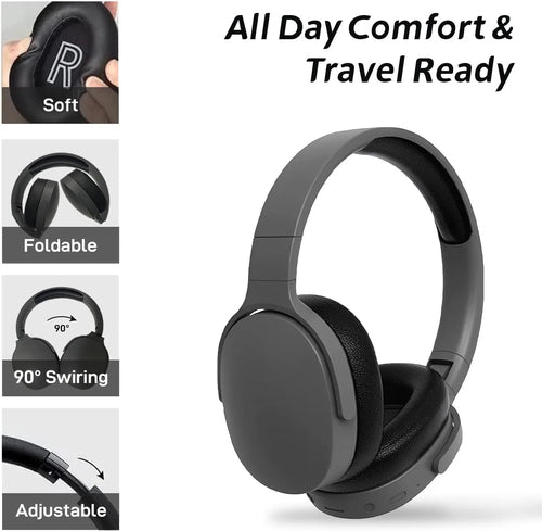 #P2961 Wireless Bluetooth 5.3 Headphones Over Ear Hifi Stereo Headset